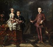 Giuseppe Bonito Portrait of three noble children France oil painting artist